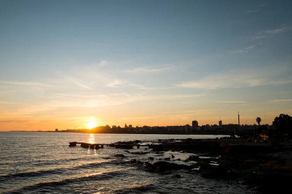 Montevideo vista tramonto — Foto Stock
