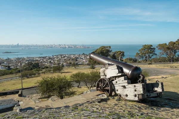 Montevideo da collina fortezza — Foto Stock