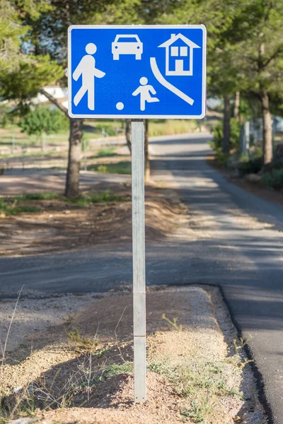 Yerleşim bölgesi trafik işaretleri — Stok fotoğraf