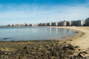 Montevideo plaj manzarası