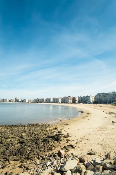 Montevidéu vista de praia — Fotografia de Stock