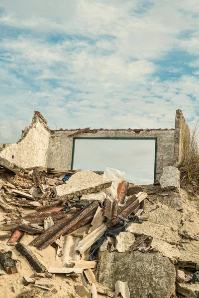 Blick auf abgerissenes Gebäude — Stockfoto