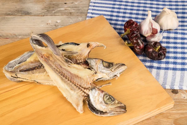 Vaření sušené ryby — Stock fotografie