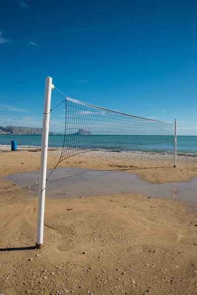 ビーチ バレーボールのネット — ストック写真