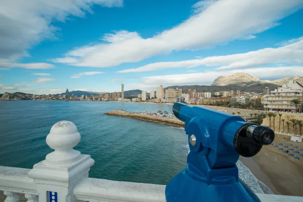 Benidorm vista baia — Foto Stock