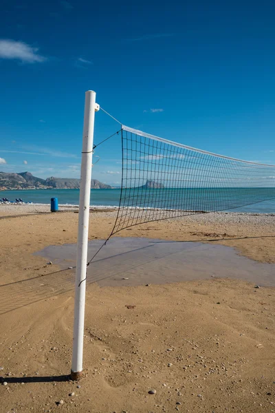 Beach volejbalová síť — Stock fotografie