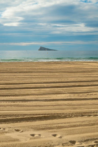 Benidorm вид на пляж — стоковое фото