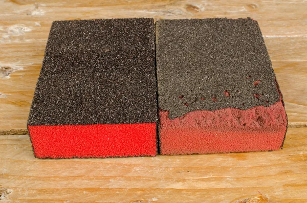 New and used sandpapers — Stock Image New and used sandpapers Stock Image