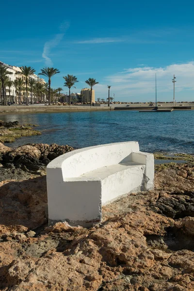 Torrevieja vista sulla spiaggia — Foto Stock