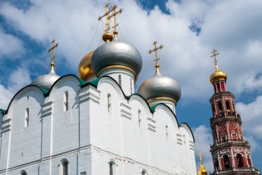 Tanrı 'nın Annesi' nin Smolensk Simgesi Katedrali. - Rusya. Moskova. Novodevichy Manastırı.