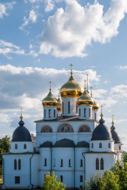 Dmitrov Kremlin 'deki Varsayım Katedrali. Dmitrov. Moskova bölgesi.