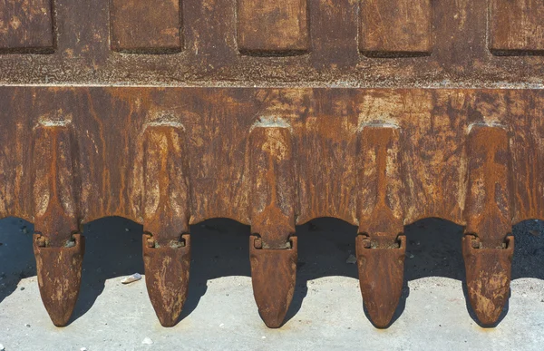 Teeth of Excavator Bucket — Stock Photo, Image