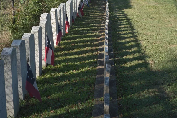 アメリカの市民戦争の墓地 — ストック写真