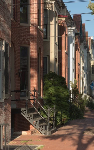 Townhouse Neighborhood in Frederick — Stock Photo, Image