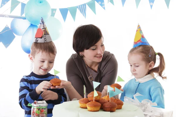 Bebisar födelsedagsfest — Stockfoto