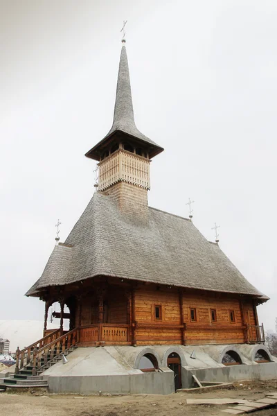 Chiesa in legno in Moldavia — Foto Stock