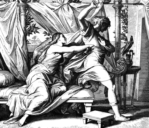 Joseph i Potiphars żona — Zdjęcie stockowe