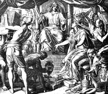 Sheba kraliçesi Solomon ziyaret