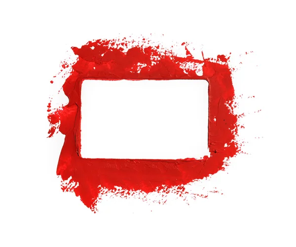 Quadro vermelho da pintura — Fotografia de Stock