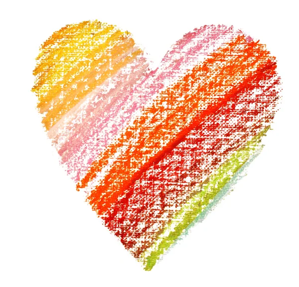 Coração arco-íris — Fotografia de Stock