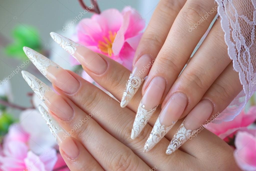 500PCS Acrylic Fake Nail Ballet Coffin French Nails Extension White Clear  Cover | eBay