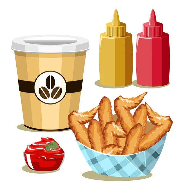 Kızarmış tavuk kanadı.