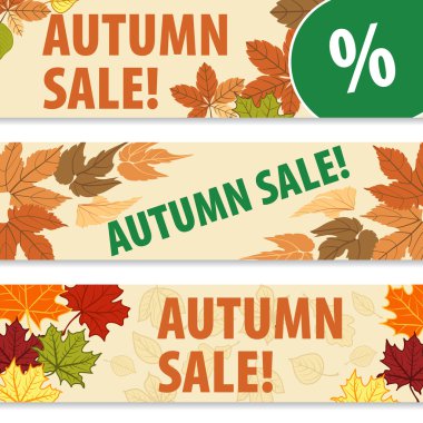 Sonbahar indirimler ve satış