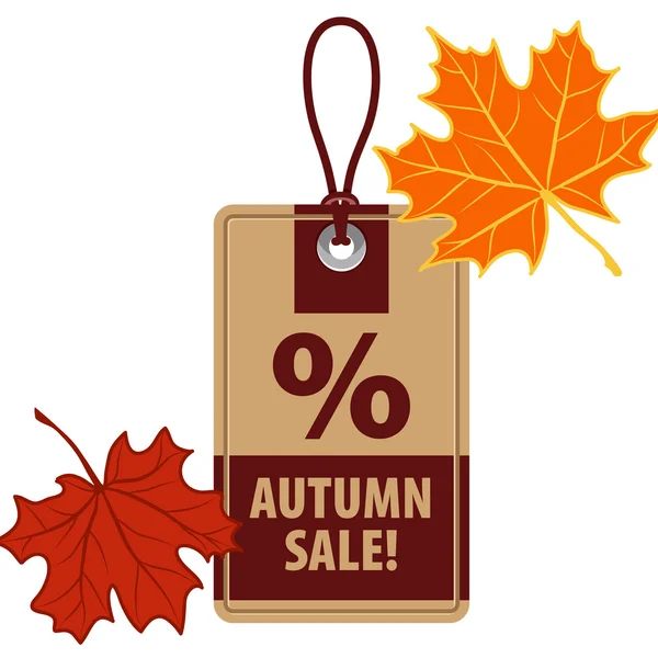 Autumn discounts and sale — Stock Vector