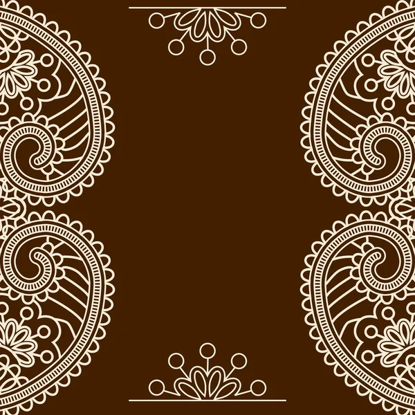 Mehndi frames — Stockvector