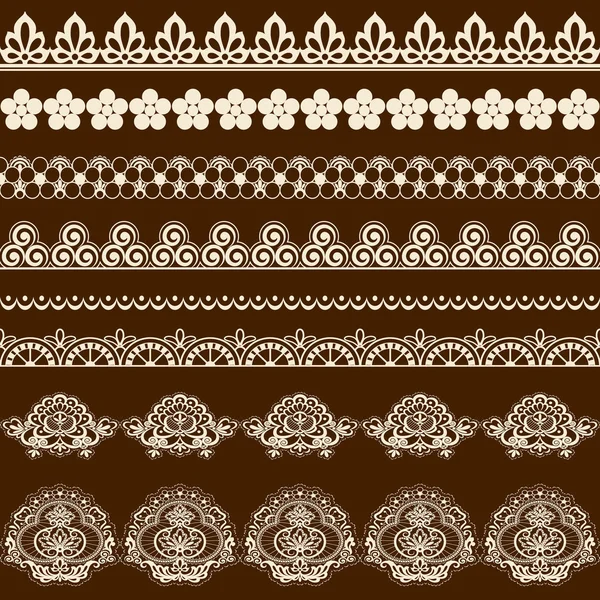 Borstel lace — Stockvector