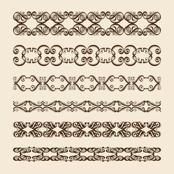 Set di pennello vettoriale calligrafico perfetto — Vettoriale Stock