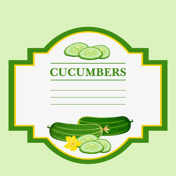 Cucumbers — Stock Vector