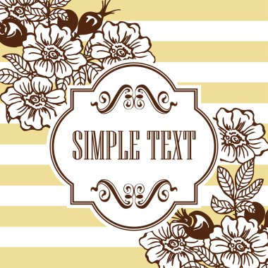 Çiçekler ve rose HIPS.