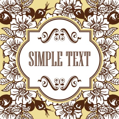 Çiçekler ve rose HIPS.