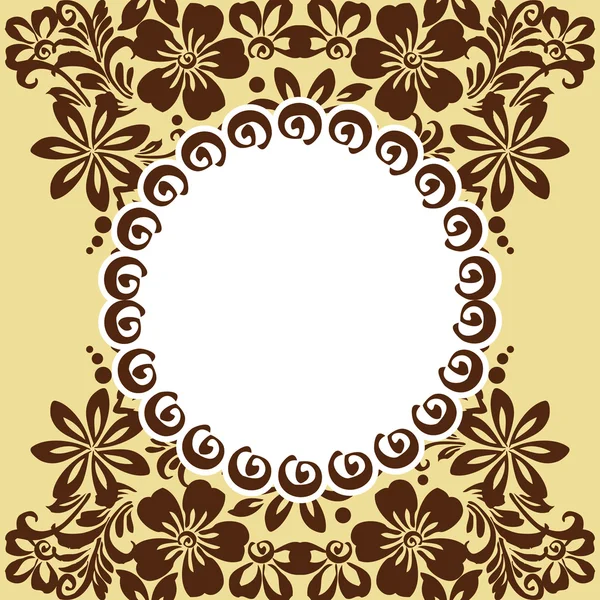 Stylized floral ornament — Stock Vector