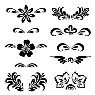 Stilize çiçek süsleme