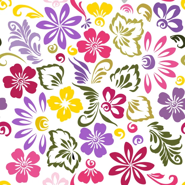 Στυλιζαρισμένη floral στολίδι — Διανυσματικό Αρχείο