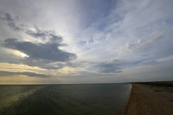 Сиваш, или гнилое море Узкое и длинное брейд — стоковое фото
