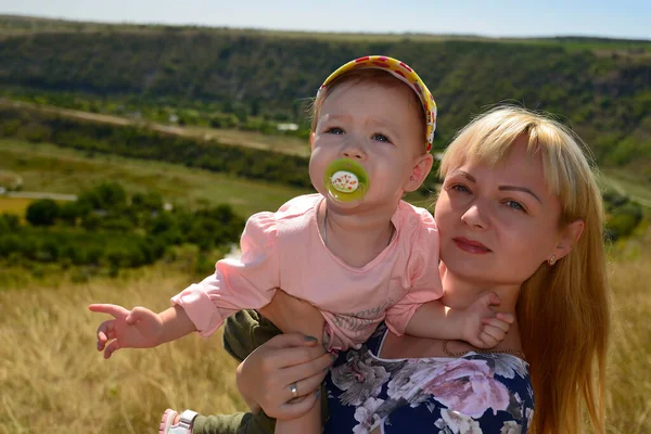 Moldova Bir Aile Gezisi Yaşlı Orhei Nin Eski Manzaralarından Biri — Stok fotoğraf