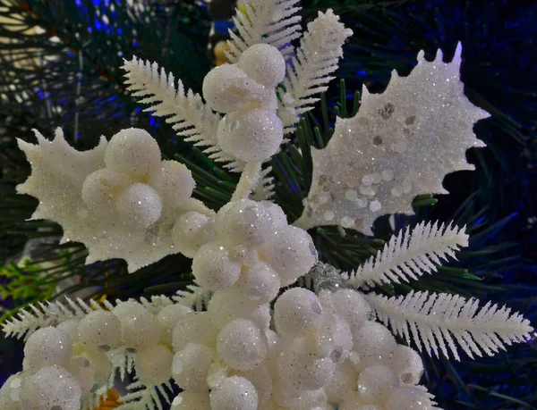 Beautiful Christmas Decorations Tree Apartment — Stock Photo, Image
