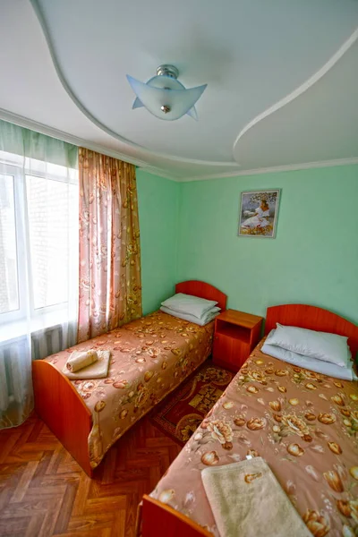 Ουκρανία Primorsk 2020 Δωμάτιο Ξενοδοχείου Ένα Ξενοδοχείο Στο Κέντρο Αναψυχής — Φωτογραφία Αρχείου