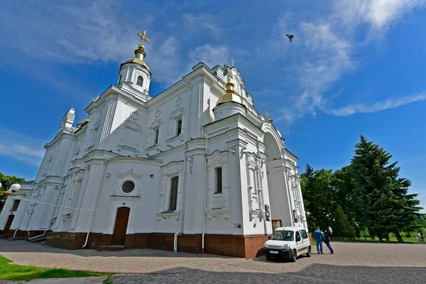 Ucrânia Poltava 2020 Catedral Assunção Ivanova Gora Primeiro Edifício Pedra — Fotografia de Stock