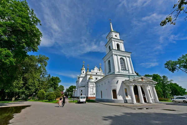 Ukraina Poltava 2020 Antagandet Katedralen Ivanova Gora Den Första Stenbyggnaden — Stockfoto