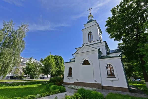 구원의 폴타바의 교회중 하나로 전통적 우크라이나 건축의 예이다 날짜는 알려져 — 스톡 사진
