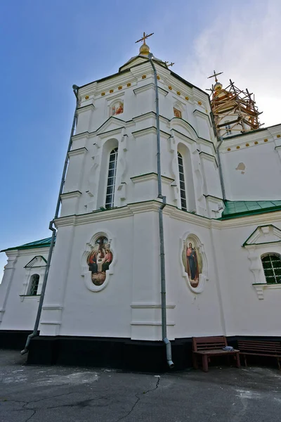 Catedral Exaltação Cruz Única Igreja Barroca Sete Cúpulas Ucrânia Que — Fotografia de Stock