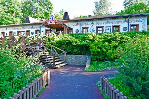 Ucrânia Poltava 2020 Restaurante Kazachka Feito Estilo Popular Ucraniano — Fotografia de Stock