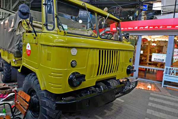 Ukrajina Dněpropetrovsk01 2021 Výstava Retro Automobilů Automobilů Sportů Kamionů Armády — Stock fotografie