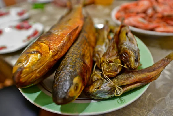 Delizioso Pesce Affumicato Del Mar Nero Comprato Odessa — Foto Stock