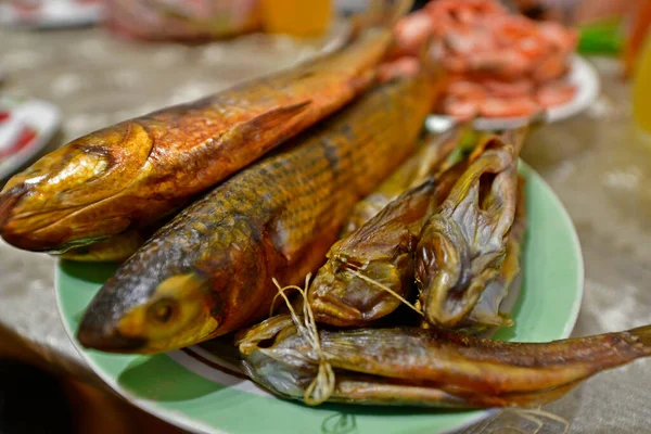 Delicioso Peixe Defumado Mar Negro Comprado Odessa — Fotografia de Stock