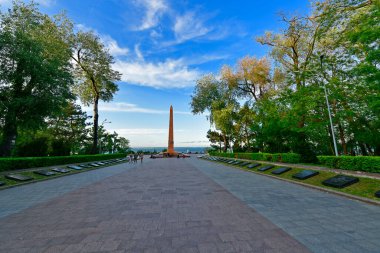 Ukrayna, Odessa 05.24.2021. Shevchenko Parkı Odessa 'da bir parktır. Parkın toprakları Marazlievskaya, Uspenskaya ve Lidersovskiy bulvarlarıyla sınırlıdır..